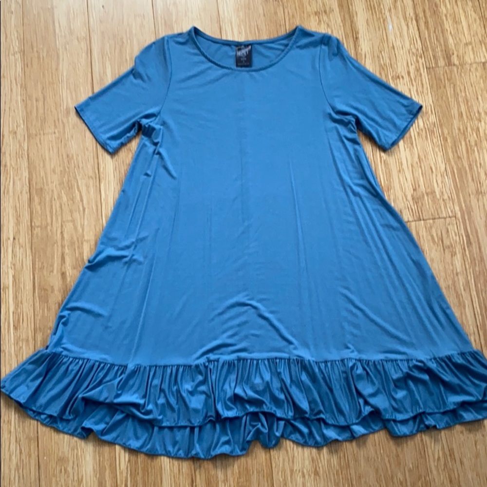 Agnes and Dora ruffle bottom tunic/shirt dress